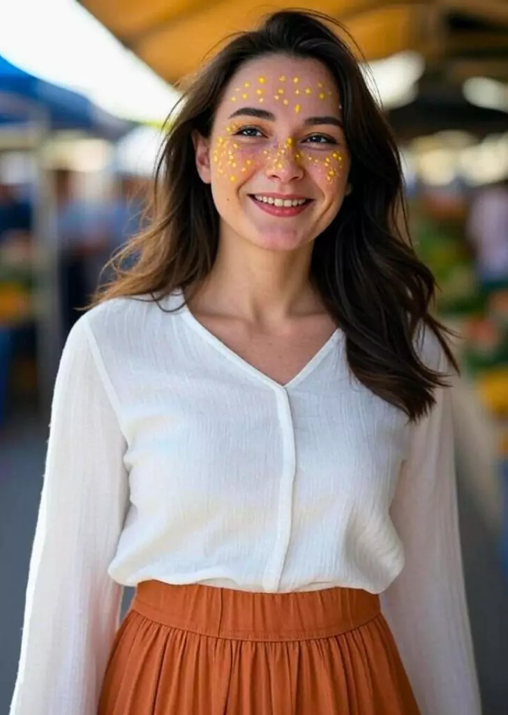 Yellow Freckles (Face Art)