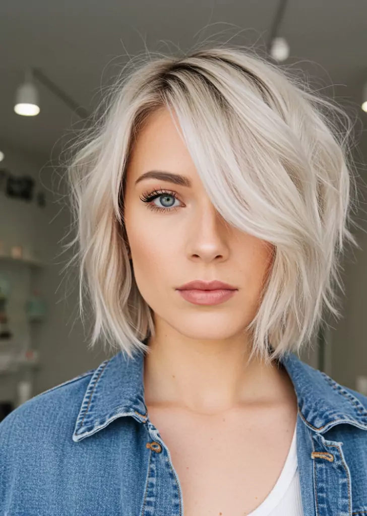 Choppy Lob in California Blonde