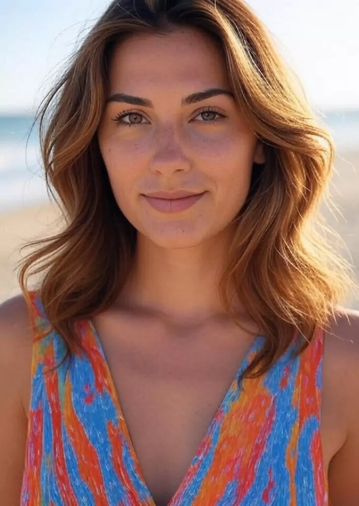 Medium-Length Hair with Face-Framing Highlights