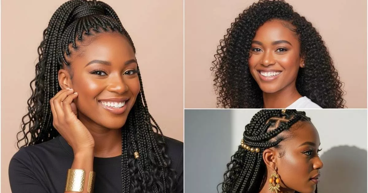 HOW TO STYLE KNOTLESS BRAIDS