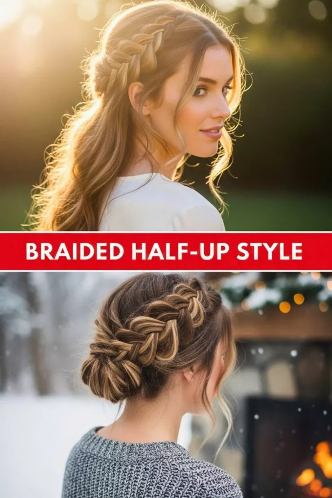 Braided Half-Up Style