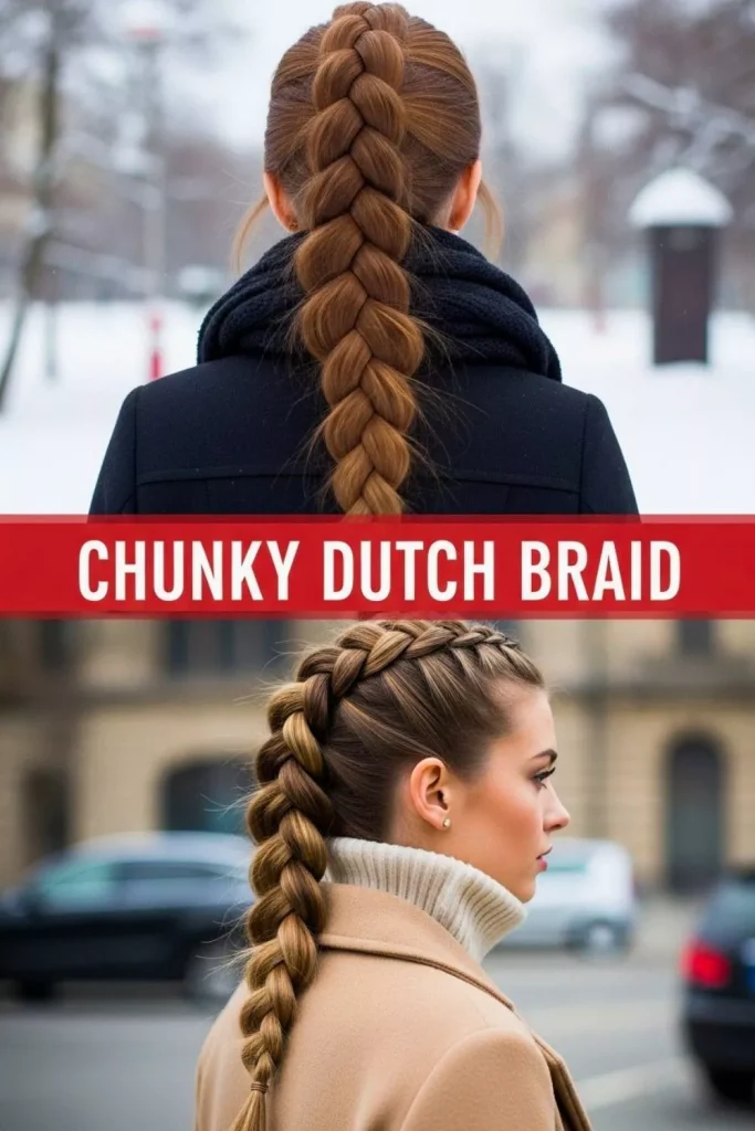 Chunky Dutch Braid
