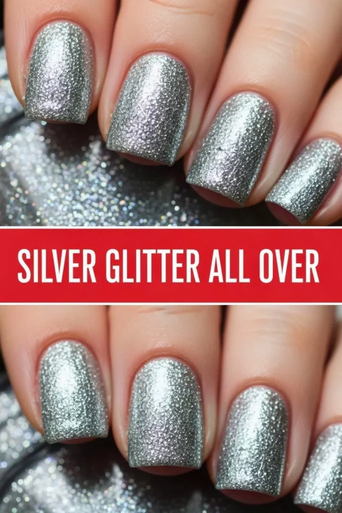 Silver Glitter All Over