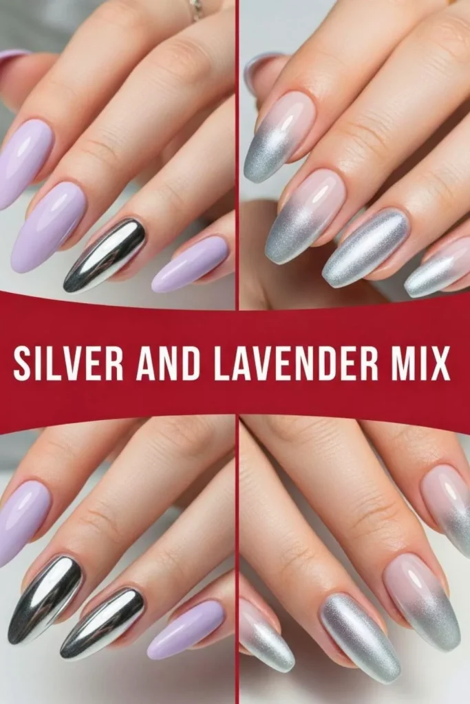Silver and Lavender Mix
