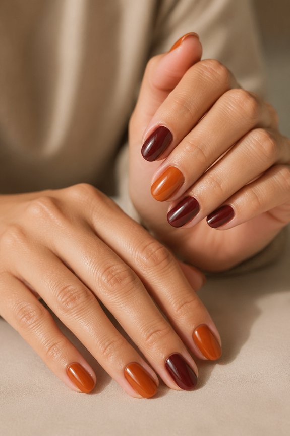 autumn inspired nail design