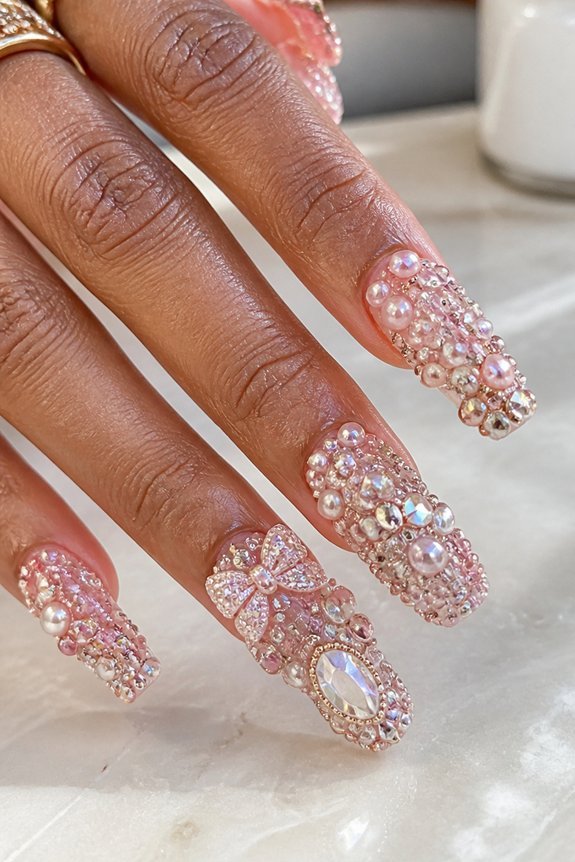 beaded nail art tutorial