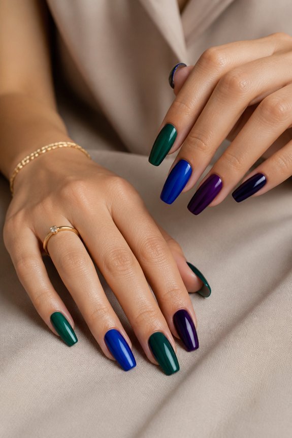 bold jewel tones shine