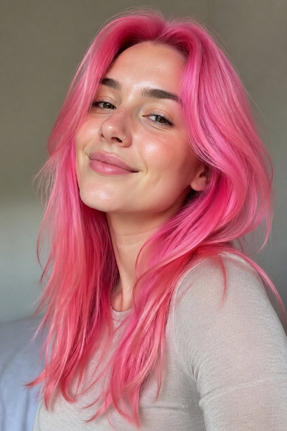 bold playful bubblegum pink