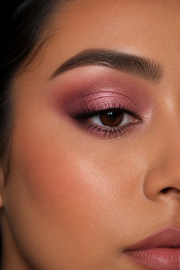 cool toned pink eye makeup