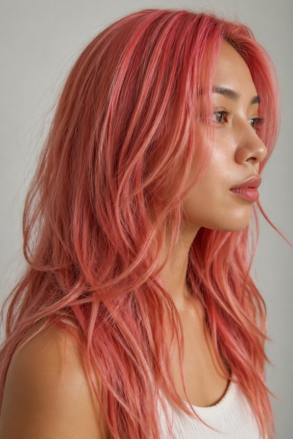 coral pink enhances golden skin