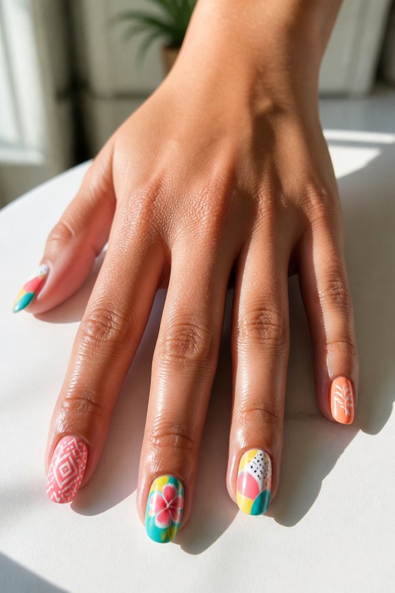 creative summer nail art