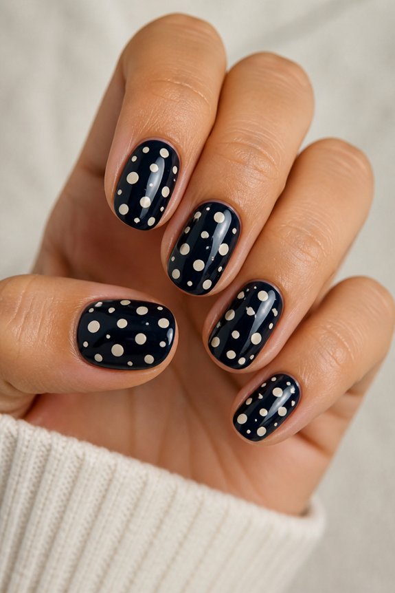 dark base light dots