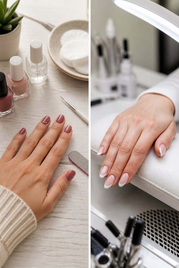 diy vs salon nail choices