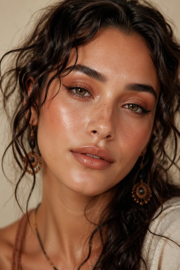 earthy natural makeup look