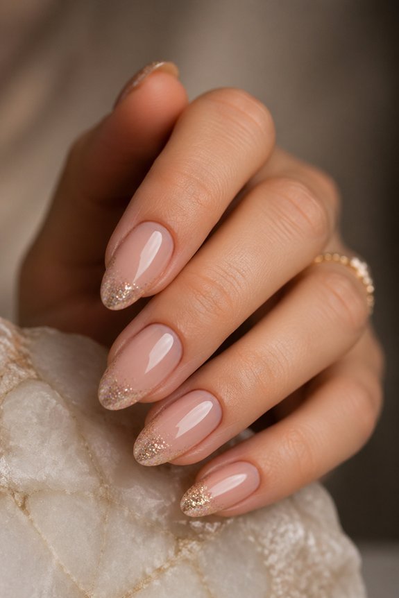 elegant ballerina nail sparkle