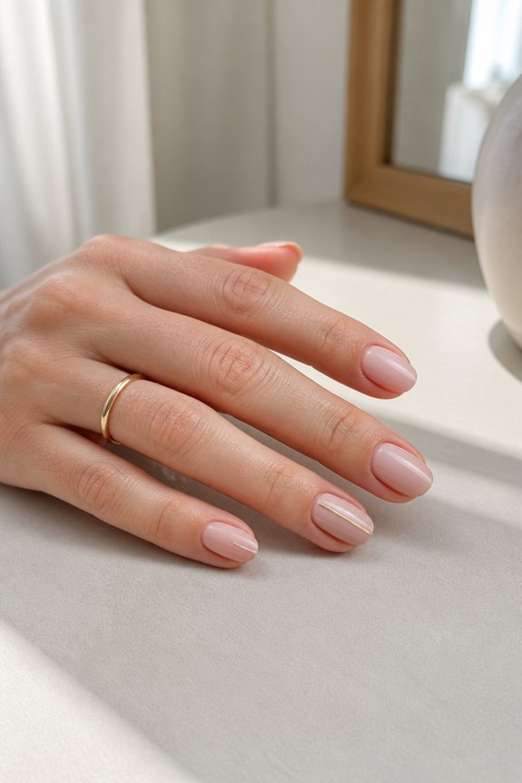 elegant minimalist summer nails