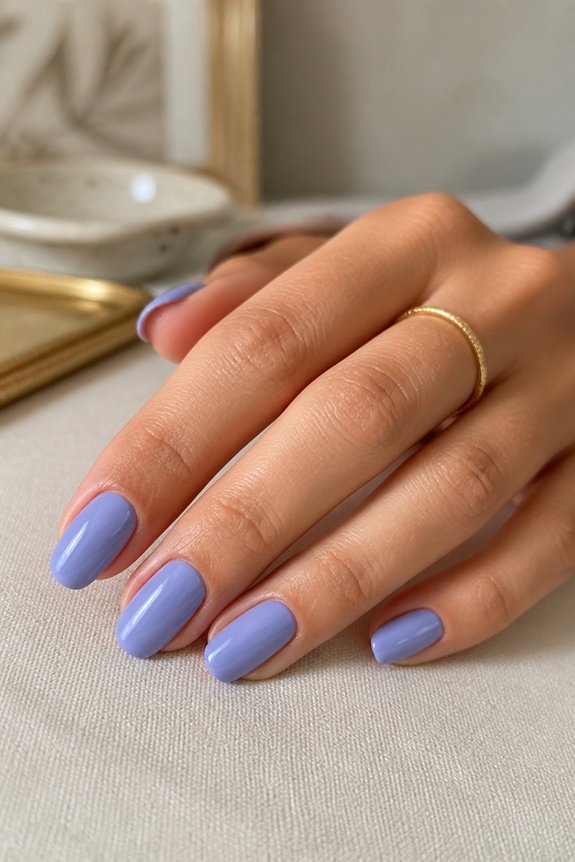 elegant periwinkle nail trends