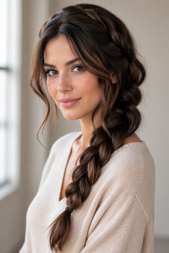 elegant side braids versatility
