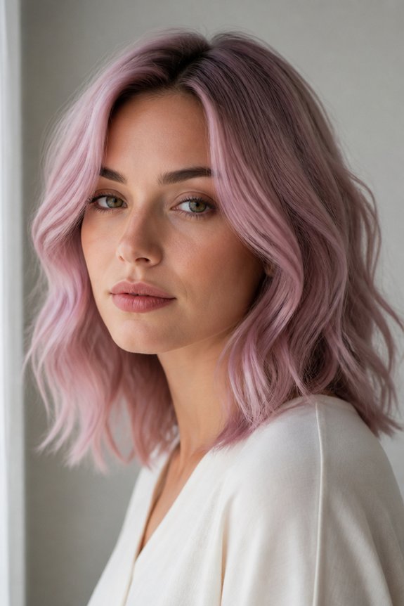 ethereal pastel lavender pink softness