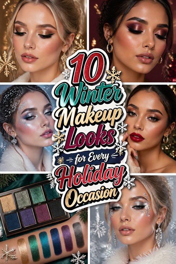 festive winter makeup inspiration
