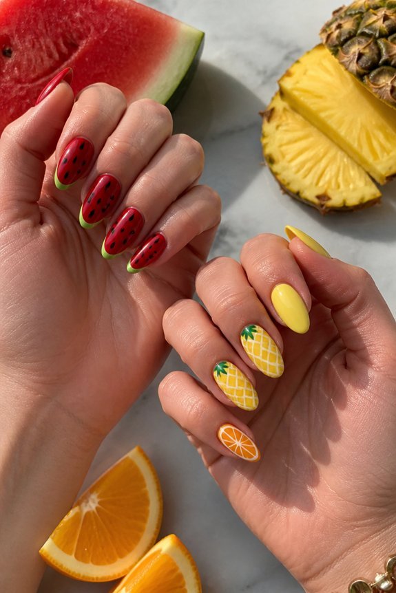 fruity nail art designs