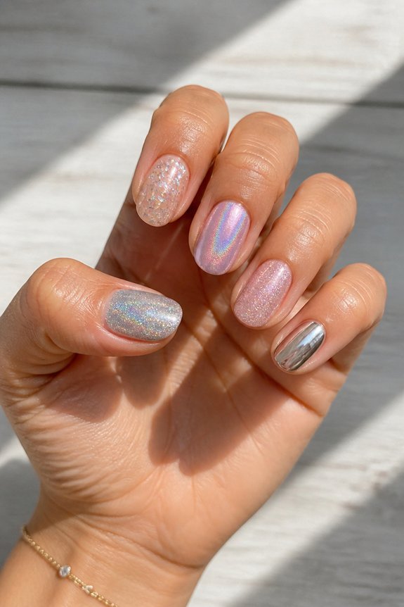 glitter and shimmer options