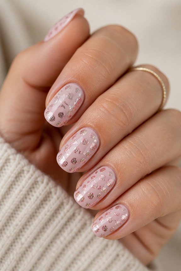 glitter dots for dimension