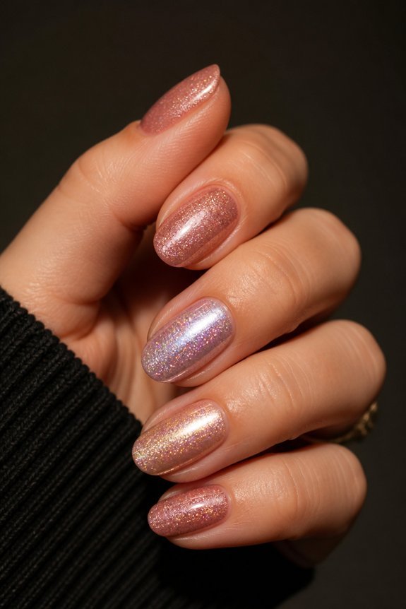 glittery nails for impact