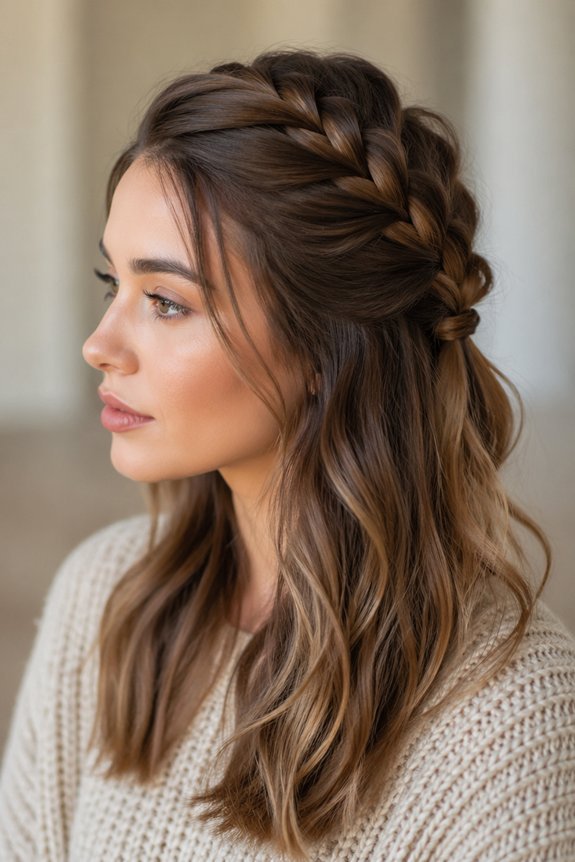 half up braid perfection