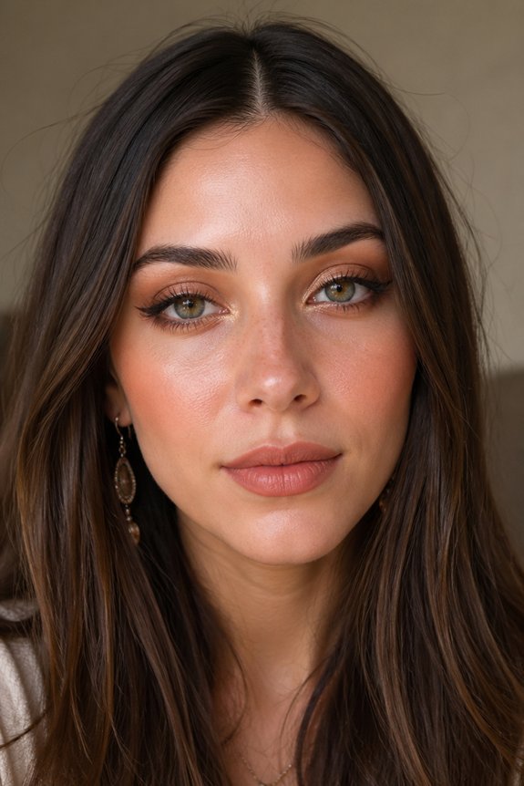 hippie eyes and lips