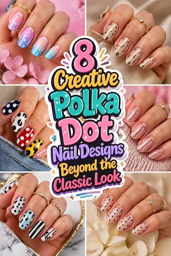 innovative polka dot nail art