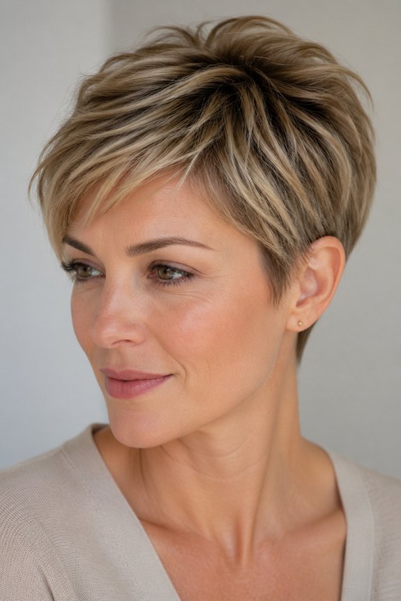 layered pixie cut tips