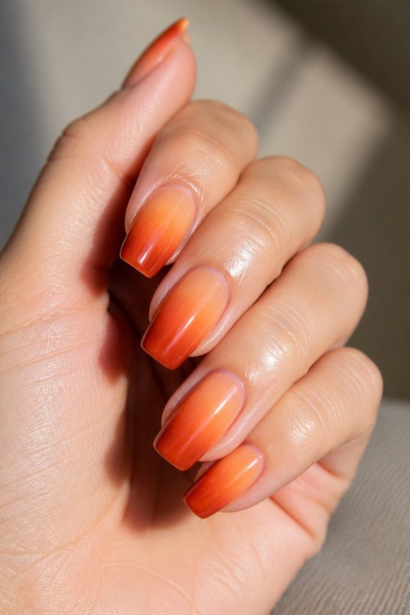 luminous sunset orange gradient