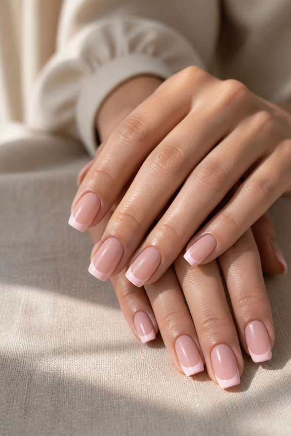 matte nails with glossy tips
