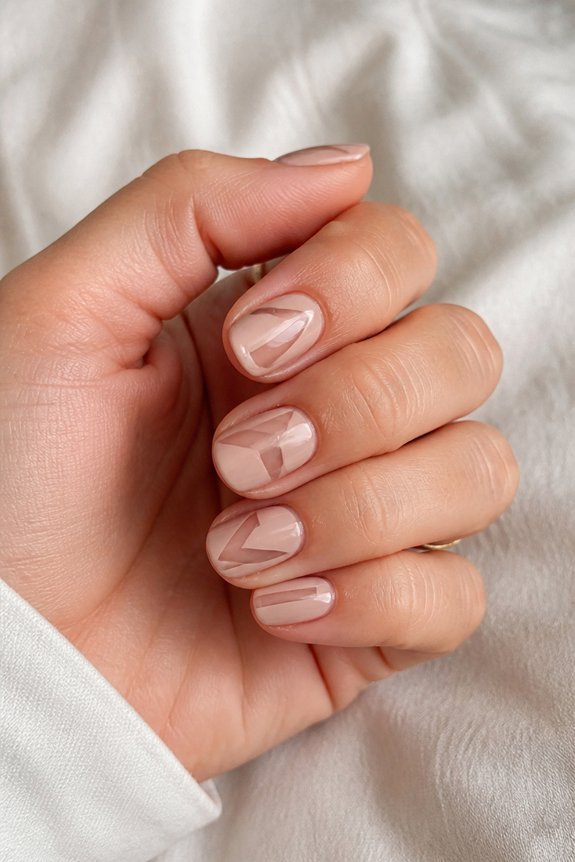 minimalist cutout nail designs