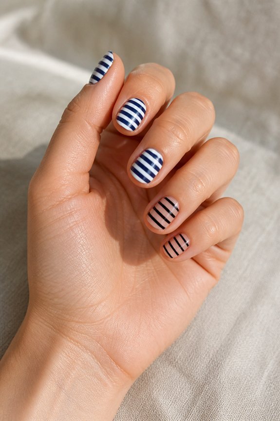 minimalistic nail art design