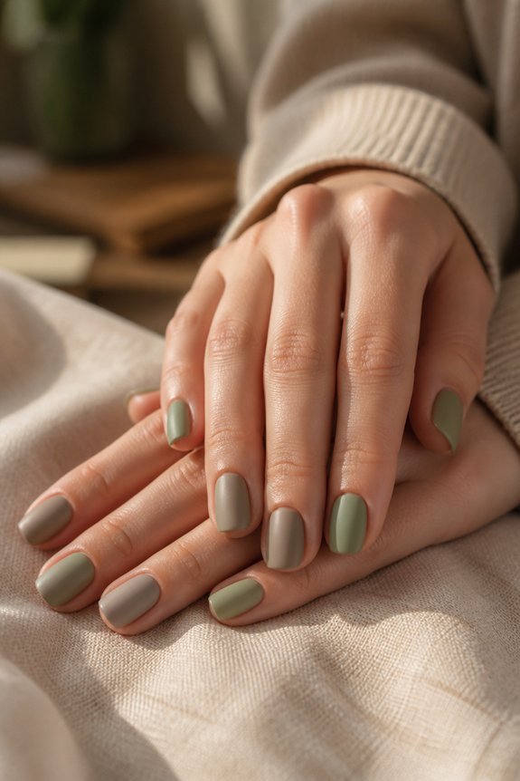 mountain inspired nail design
