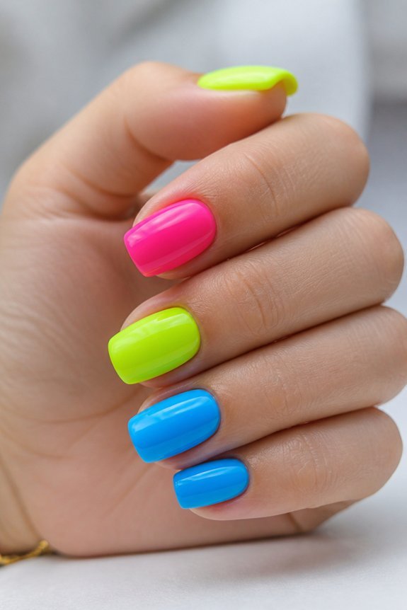 neon polish shines brighter