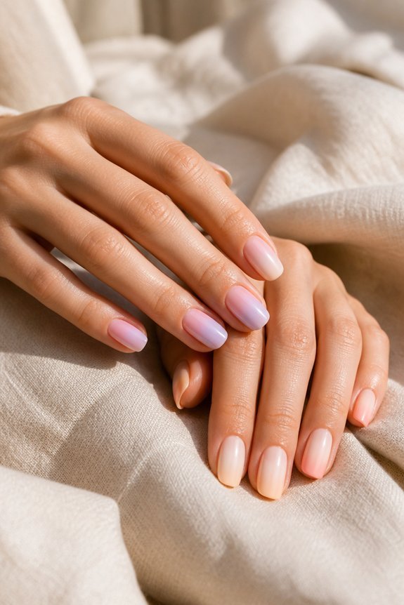 pastel ombre nails tutorial