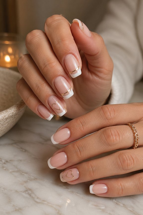 romantic french manicure variations