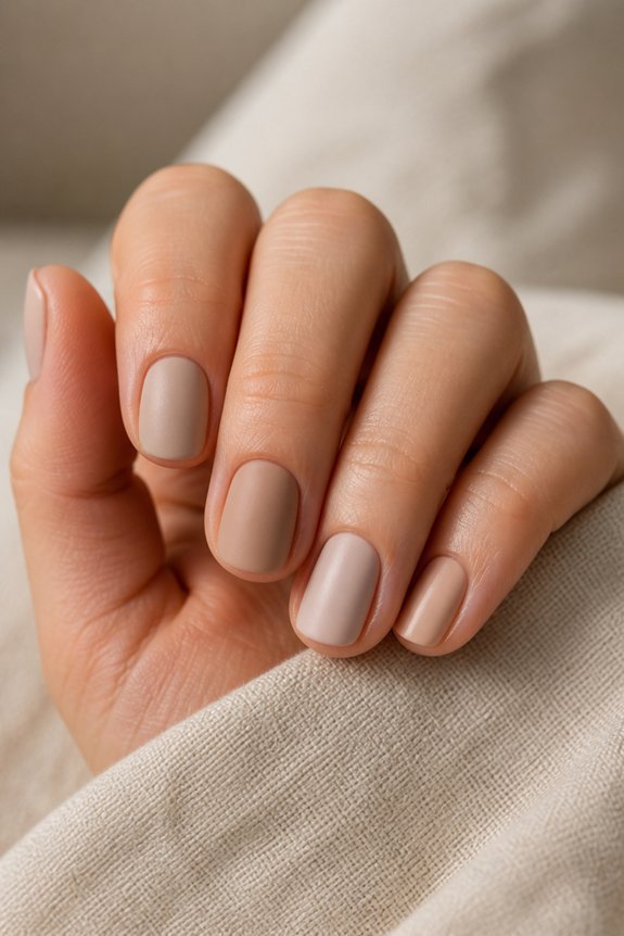 sophisticated matte nail finishes