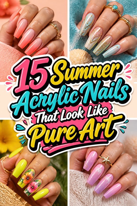 stunning summer acrylic designs