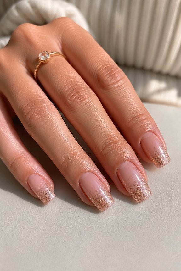 subtle glitter dramatic sparkle