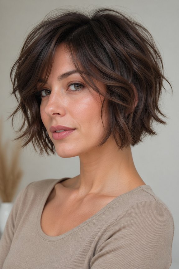 textured bob for volume