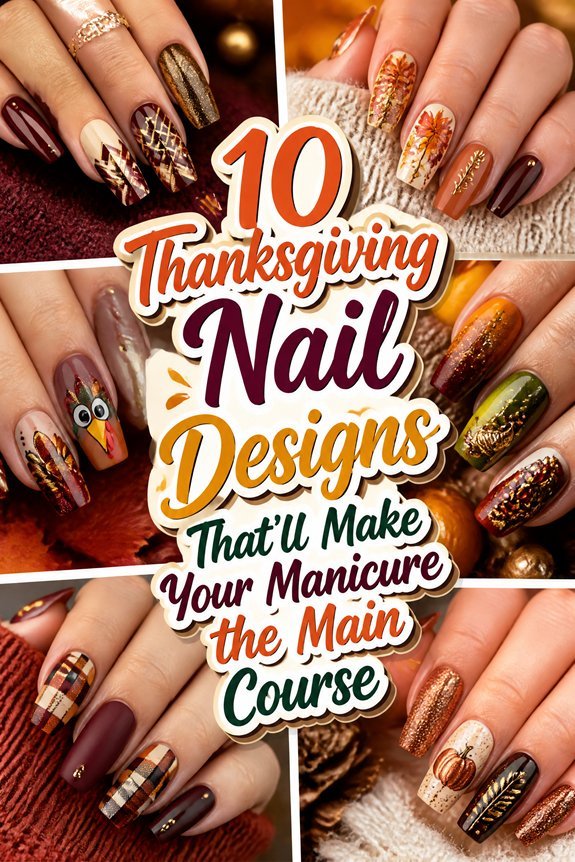 thanksgiving themed nail art