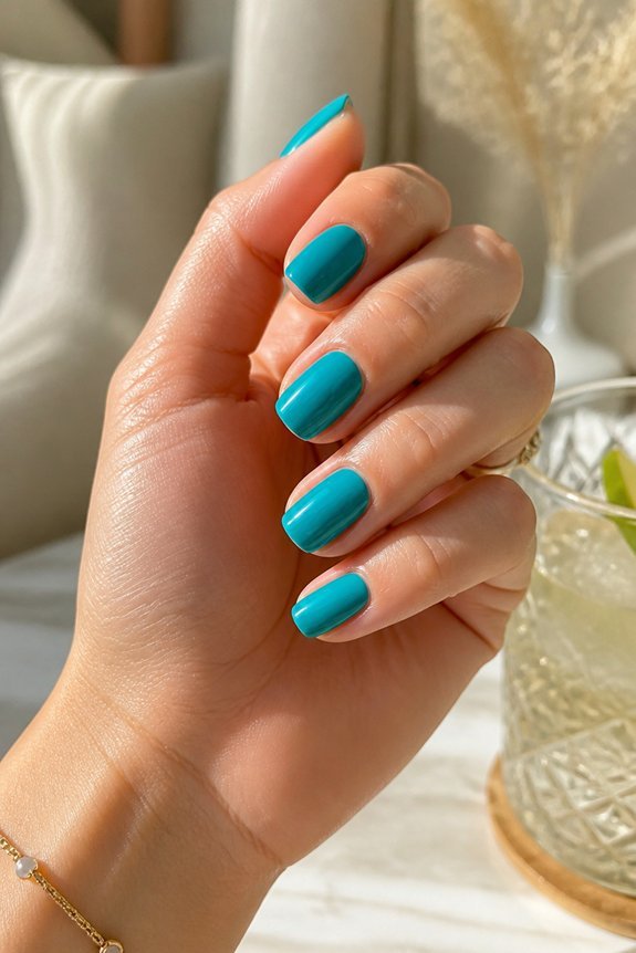 turquoise summer nail techniques