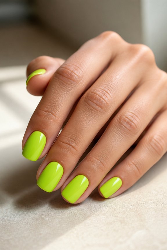 vibrant neon lime energy