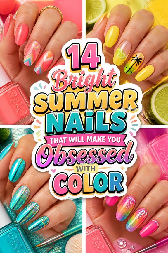vibrant summer nail designs