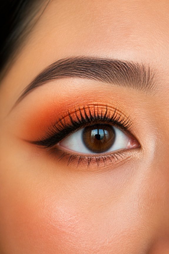 warm ombr sunset eyes