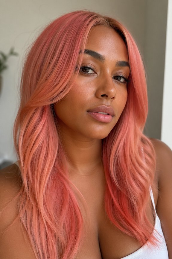 warm salmon pink for depth